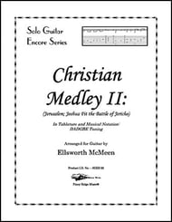 Christian Medley II: Jerusalem; Joshua Fit the Battle of Jericho (Dropped D Tuning) Guitar and Fretted sheet music cover Thumbnail